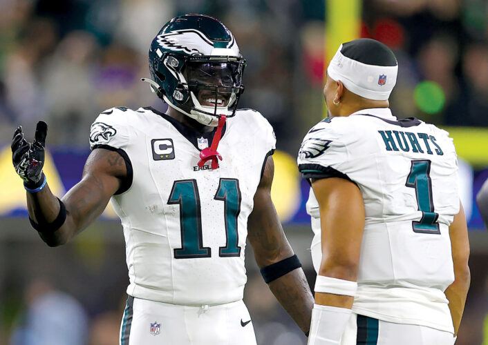 Eagles try to cast aside perceived Brown-Hurts relationship issues